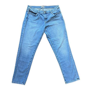 Eileen‎ Fisher Women's Organic Cotton Blend Medium Wash Skinny Jeans Size 12
